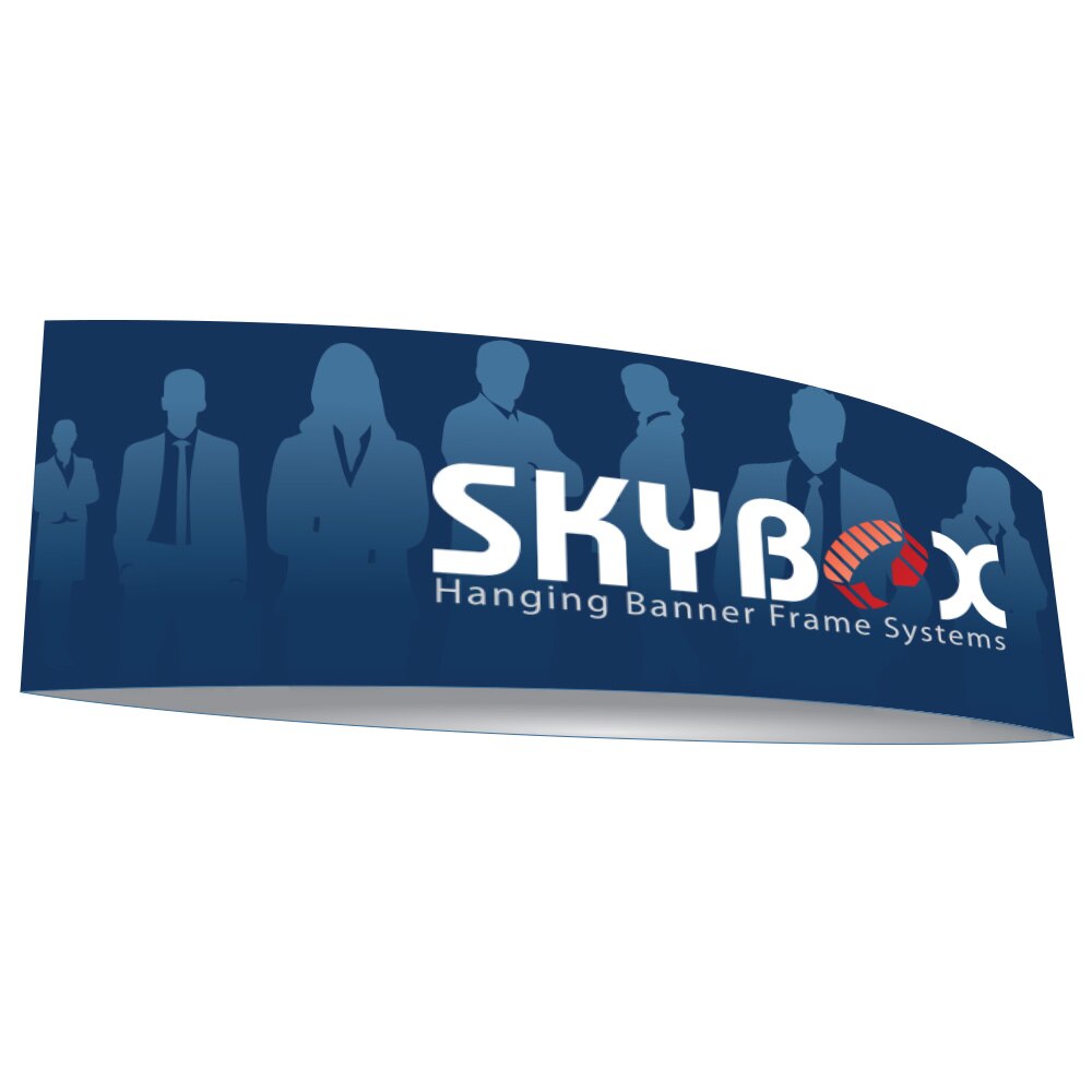 12x5 ft. Hanging Banner Football — Single Sided Graphic Package with White Back Fabric